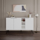 Madia bianca 142x35,5x83h