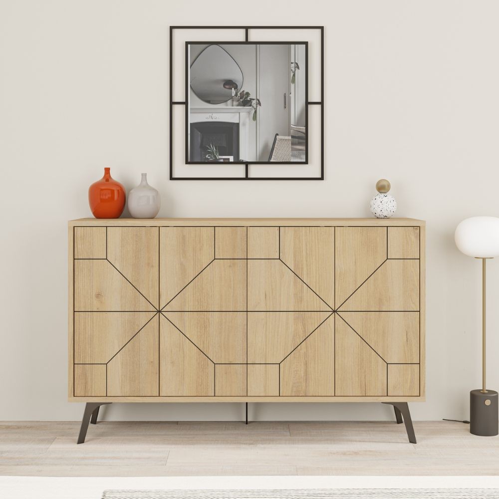 Madia rovere 123x35x77,4 cm