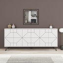 Madia bianca 183 x 35 x 77.4 cm