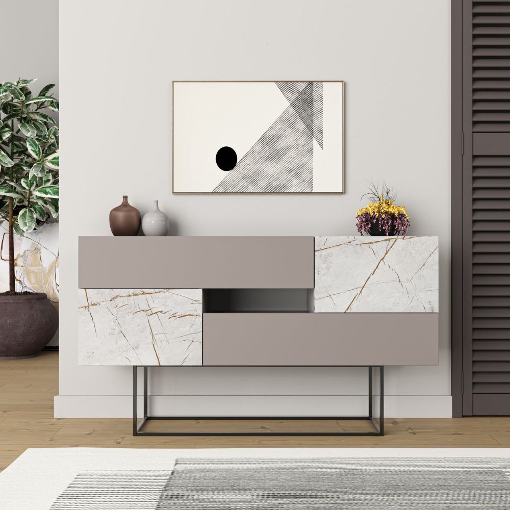 Madia light mocha 145x40x82 cm