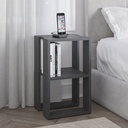 Tavolino comodino antracite 55x30x34
