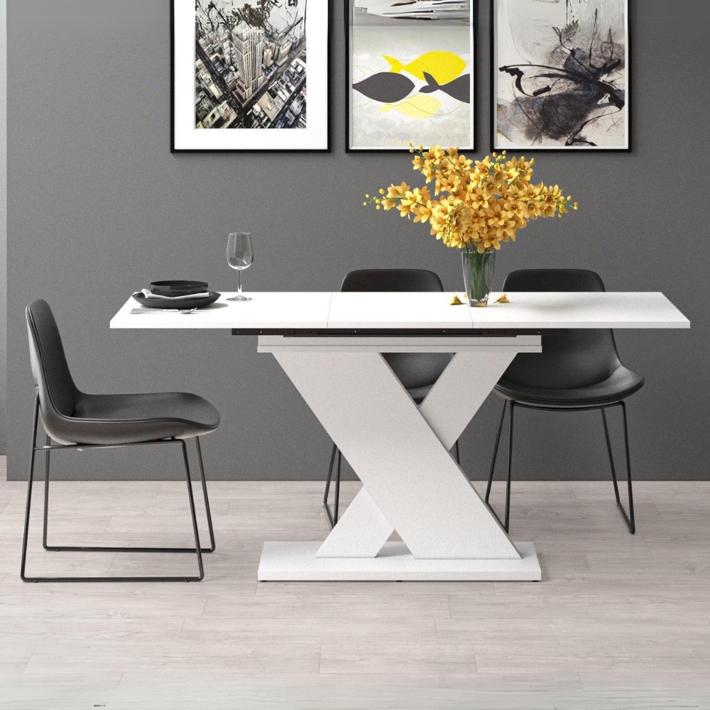 Tavolo allungabile bianco 120x75x76