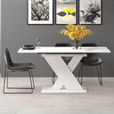 Tavolo allungabile bianco 120x75x76