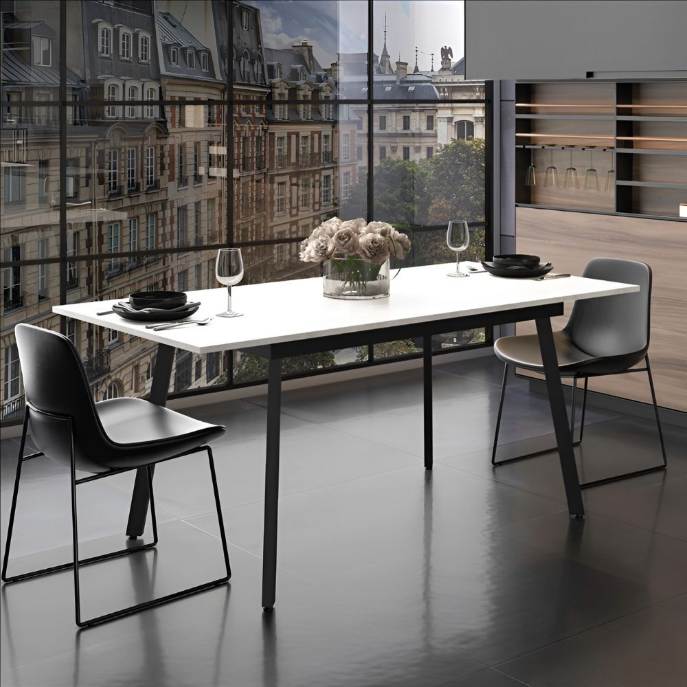 Tavolo allungabile bianco 138x85x76