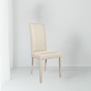 Sedia beige in ecopelle 47x47x101 cm