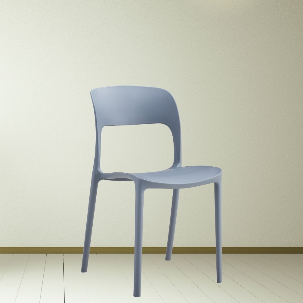 Sedia polipropilene 41x56,5x82,5 cm grigio scuro