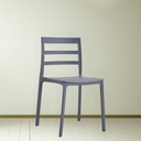 Sedia polipropilene 47x47,5x79 cm grigio scuro