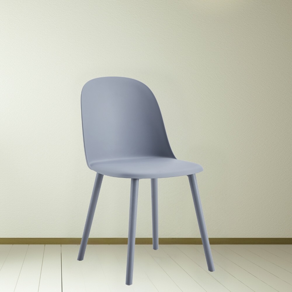 Sedia grigio scuro 55.5x44x80 cm