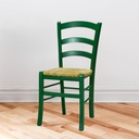 Sedia verde scuro in legno 41x42x88 cm