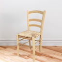 Sedia naturale 41x42x88 cm con paglia