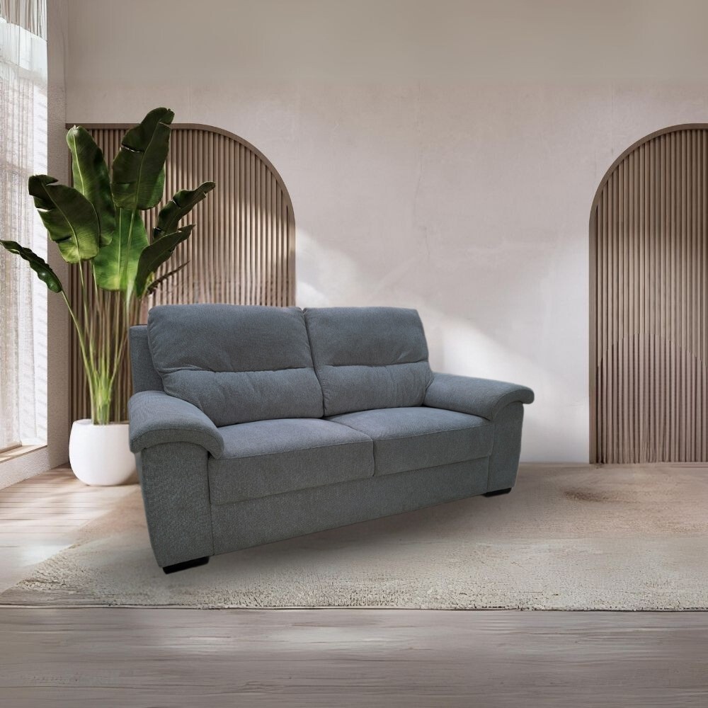 Divano 2 posti grigio scuro 200x90x105 cm
