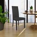 Sedia nera 47x47x101 cm