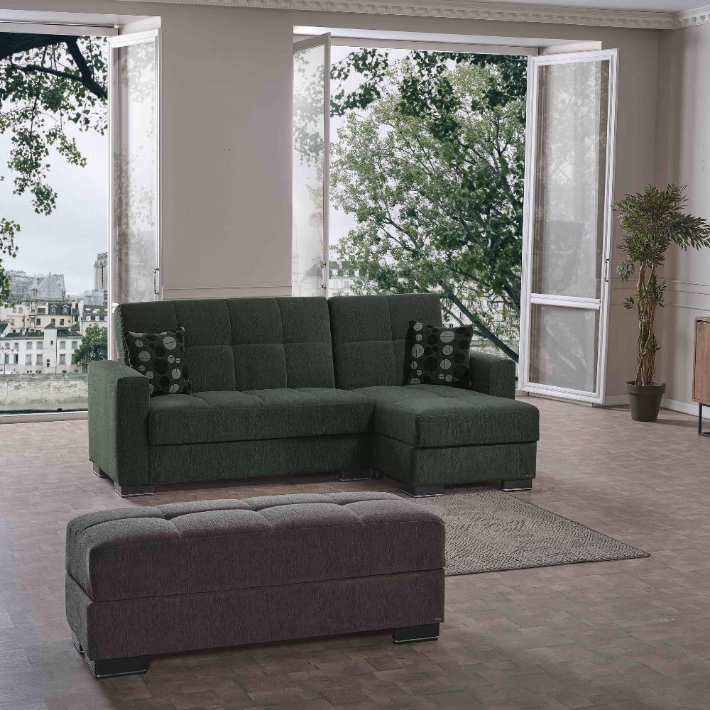 Divano letto con penisola 240x107x99 cm