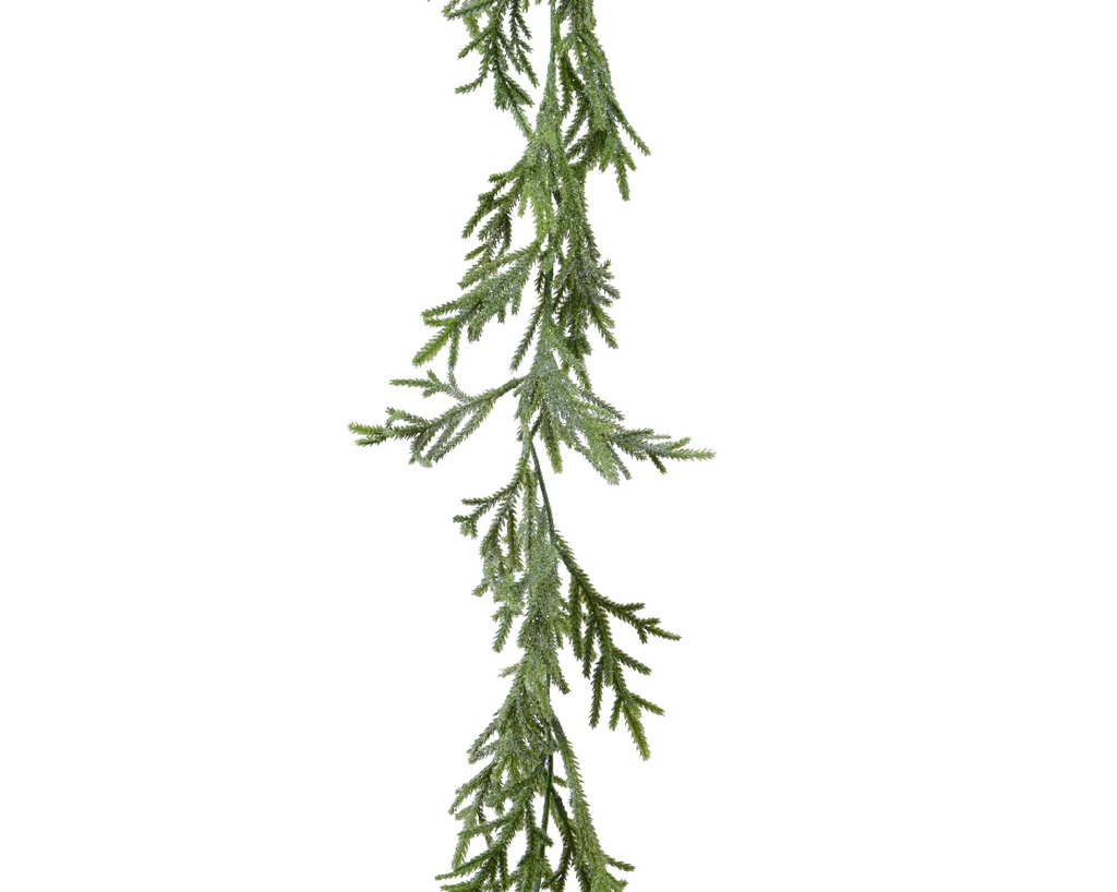 Ghirlanda glitterata verde 15x180 cm