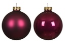 Set di 6 palline di Natale 8 cm melograno