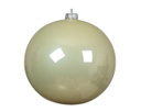 Pallina Di Vetro Smaltata Menta Bianca 15Cm  1 Pz 