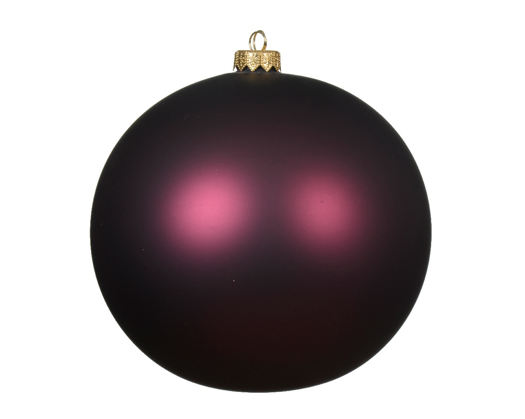 Pallina Di Vetro Malva Scuro D. 15Cm  1 Pz
