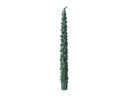 Candele verdi glitterate h.25cm x dia2.2cm