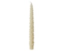 Candele glitterate bianche h.25cm x dia2.2cm