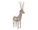 Cervo a LED 72 led 24x60x104 cm marrone
