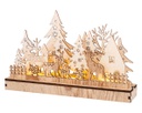 Paesaggio natalizio 10 LED 6x30x19 cm
