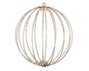 Sfera di metallo 38 cm con 240 LED argento