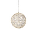 Cornice luce LED esterna d.38 cm argento