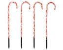 Set da 4 bastoncini luce solare 300x1.7x50 cm