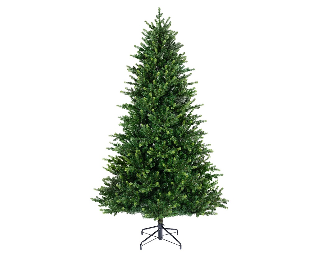 Albero di Natale artificiale 210x132 cm verde