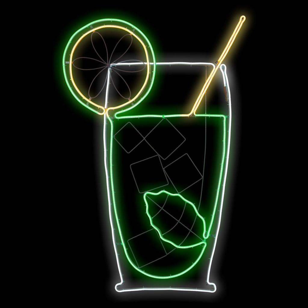 Cocktail mojito SMD neon 75x115 cm