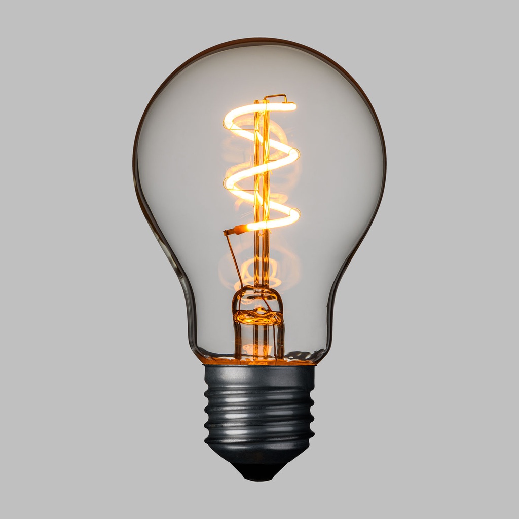 Lampada E27 36V goccia spiral Ø60mm