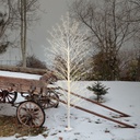 Albero rami bianco 110x200 cm con led