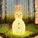 Pupazzo di neve 3D H70cm con MicroLED