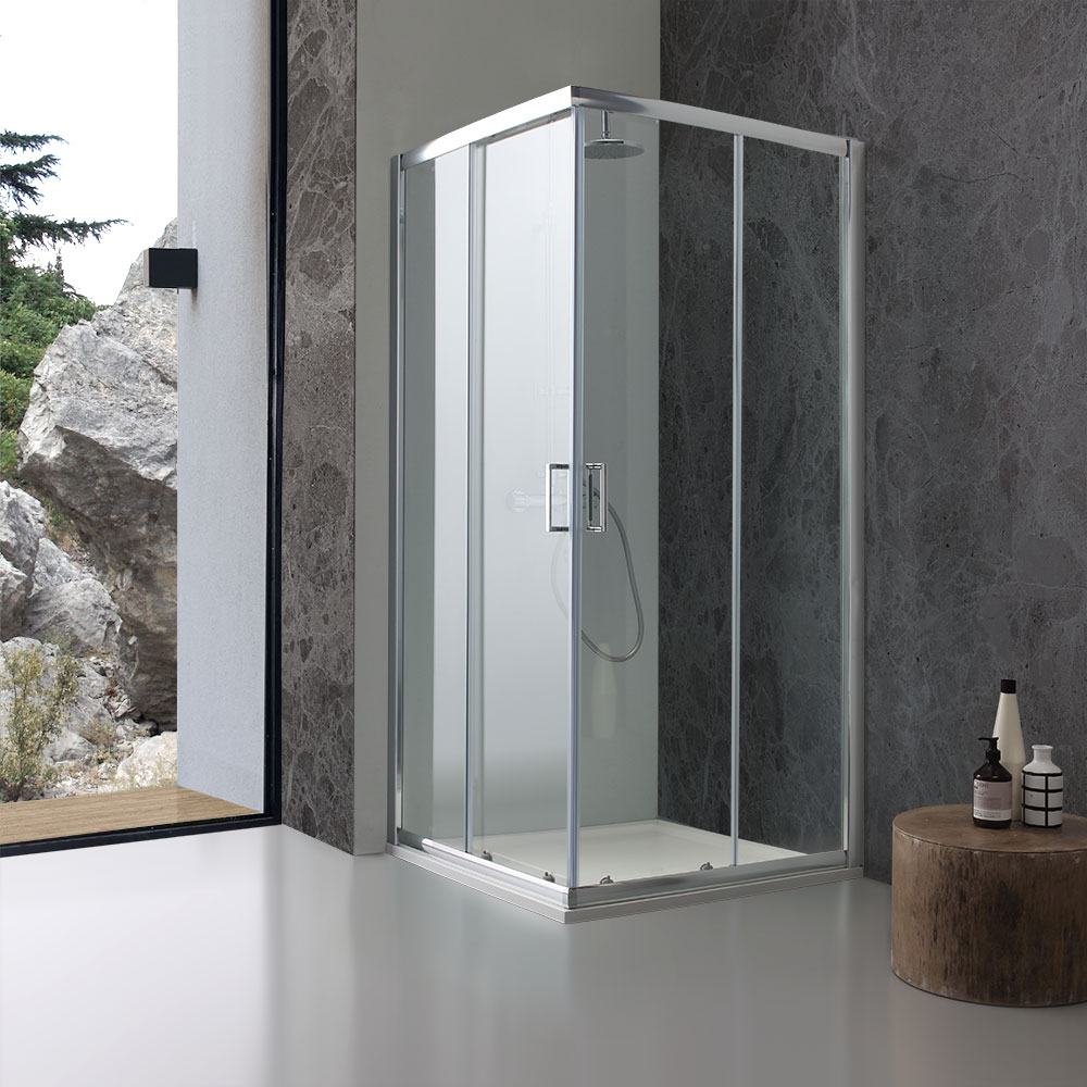 Box doccia 80x80 trasparente scorrevole
