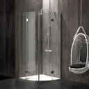 Box doccia semicircolare 80x80 in cristallo