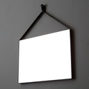 Specchio rettangolare 70x50 con cornice nera