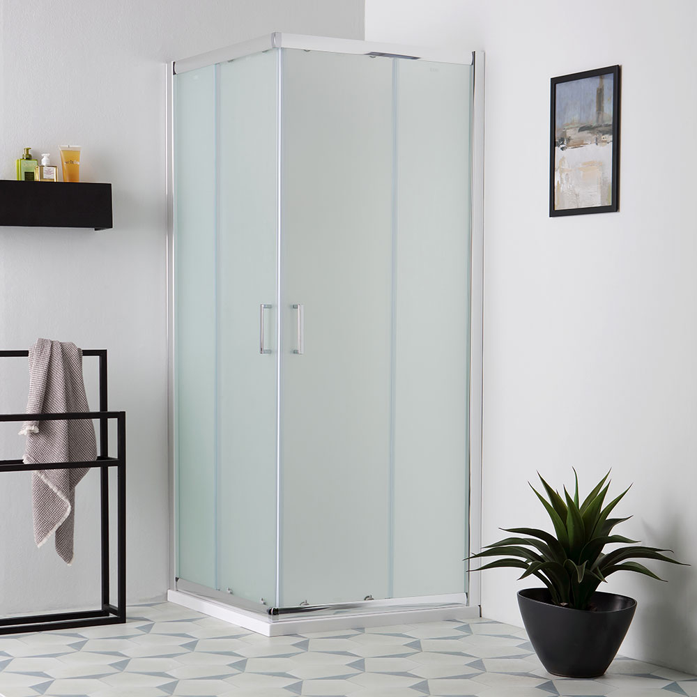 Box doccia quadrato 80x80 con ante scorrevoli
