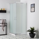 Box doccia quadrato 80x80 con ante scorrevoli