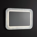 Specchio con cornice in vetro fuso 94x68