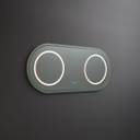 Specchio ovale 180x80 con illuminazione led