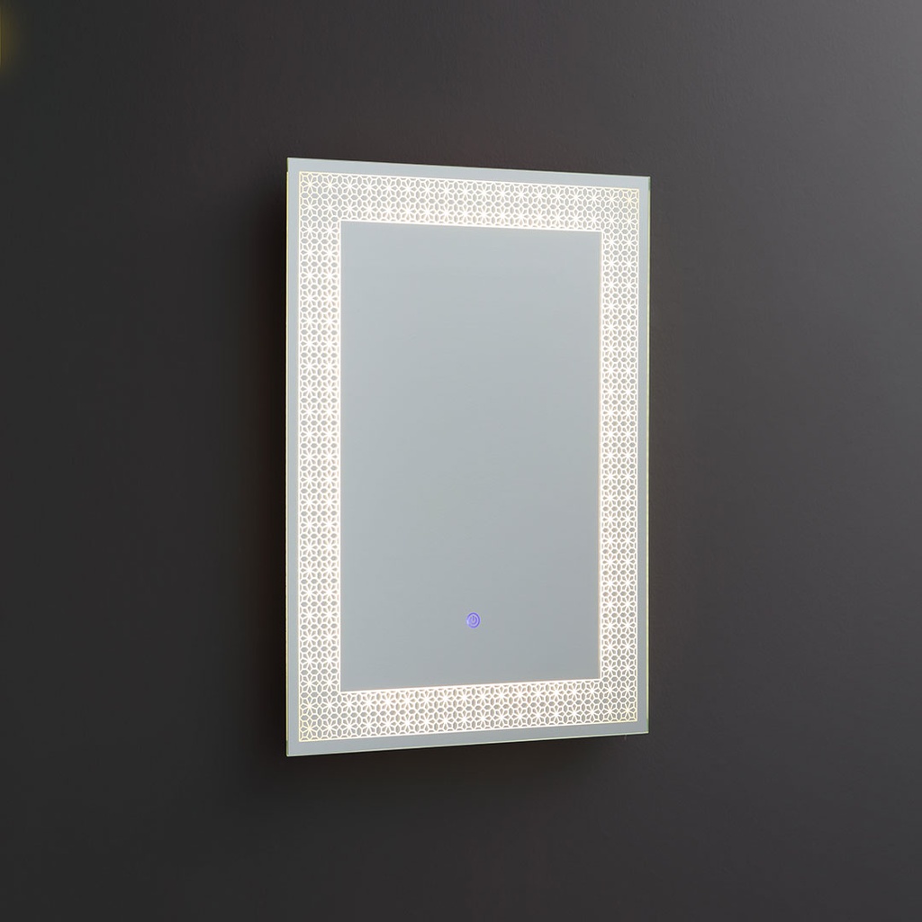 Specchio rettangolare 50x70 con led