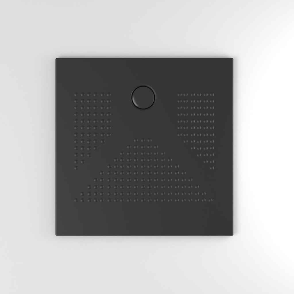 Piatto doccia nero opaco 90x90 h3 cm