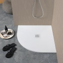 Piatto doccia semicircolare 80x80 in resina