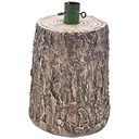 Base tronco scura Ø33xH50+5 cm