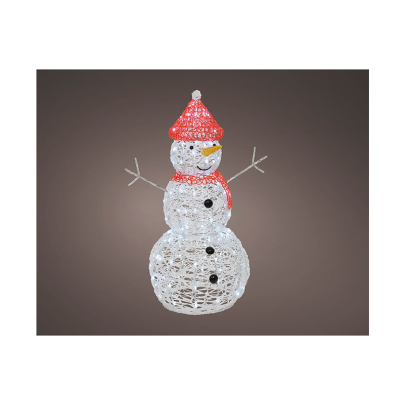 Pupazzo di neve 90 cm con LED