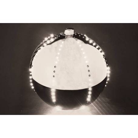 Sfera LED argento 30 cm