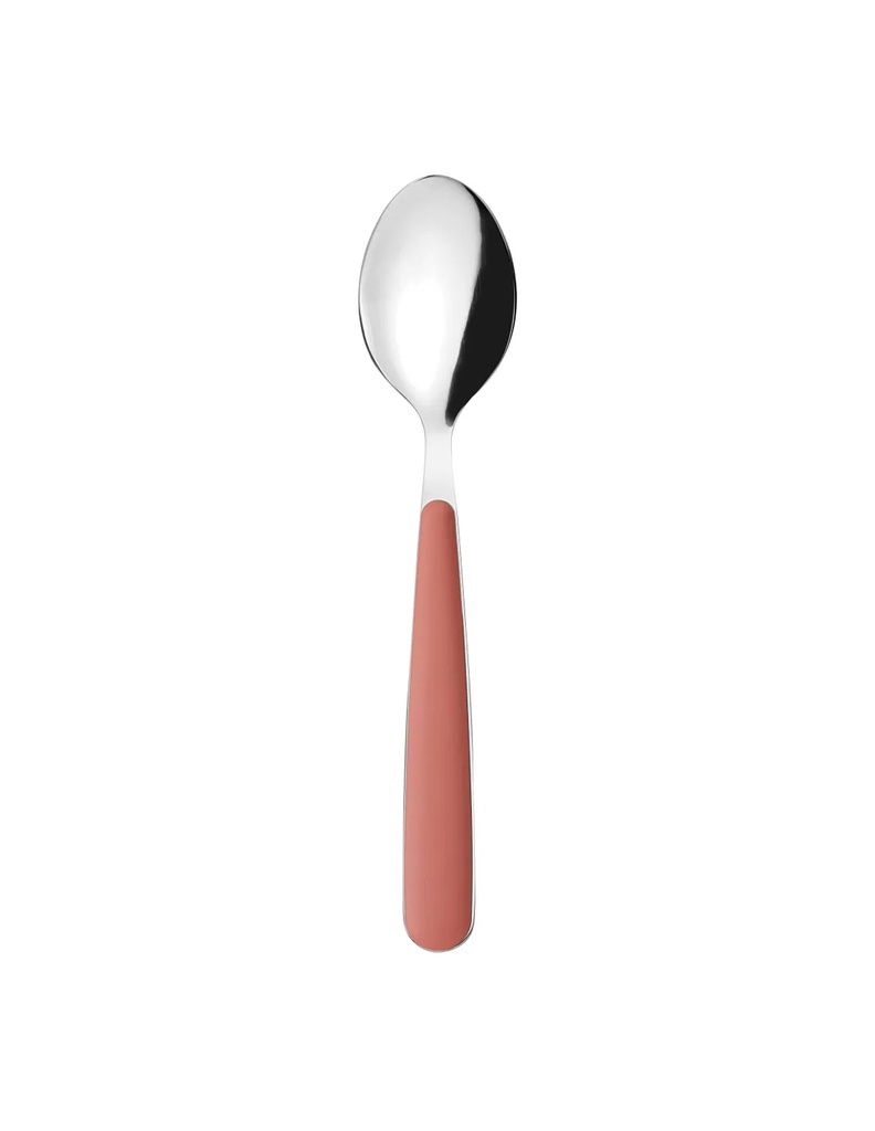 Cucchiaio da tavola in acciaio inox terracotta