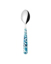 Cucchiaio in acciaio inox e acrilico blu