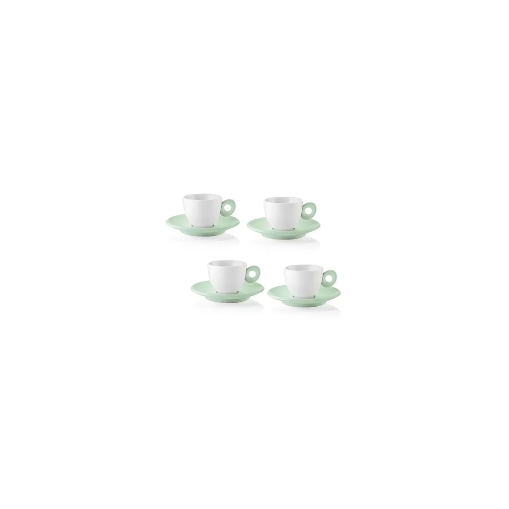 Set 4 tazzine caffè verde malva