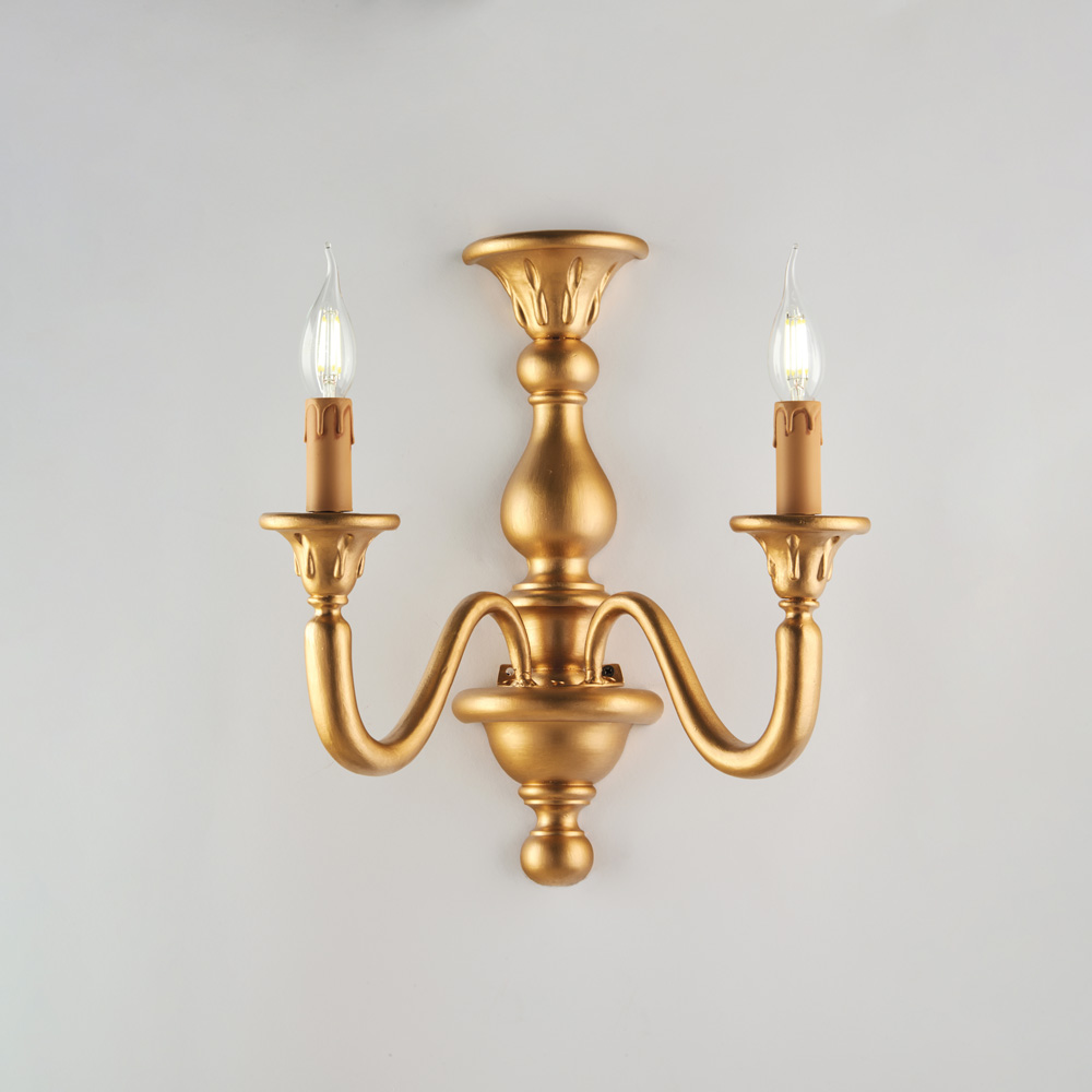 Applique in legno oro antico 41x35x21 cm